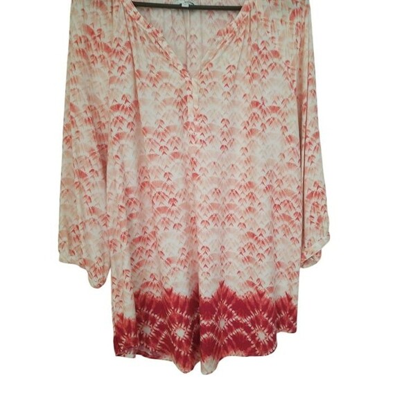 Sonoma Women’s Blouse - Orange Wash (Size Medium) - V-Neck Collar - Picture 6 of 8